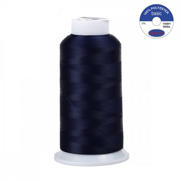 Нитки швейные текстурированные Max, 150D/1, 5000 м, 90г, 250 синий