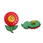 Пуговицы детские Цветок со смайлами (48378) 26мм (235/145/110), 36 шт