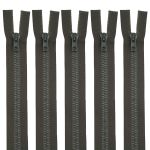 Молния трактор Arta Т6 (6 мм) 2 зам., разъем., 80 см, цв. 175 т.хаки, уп.5 шт