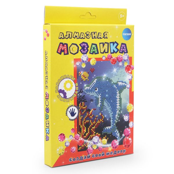 Алмазная (кристальная) мозаика Centrum, Дельфин, 20х15 см