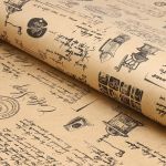 Крафт-бумага 70см, 10 м, 70 гр/м², Кофе черный