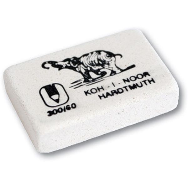 Ластик для чернографитных карандашей 300/60 60 шт, 0300060024KD, KOH-I-NOOR Hardtmuth