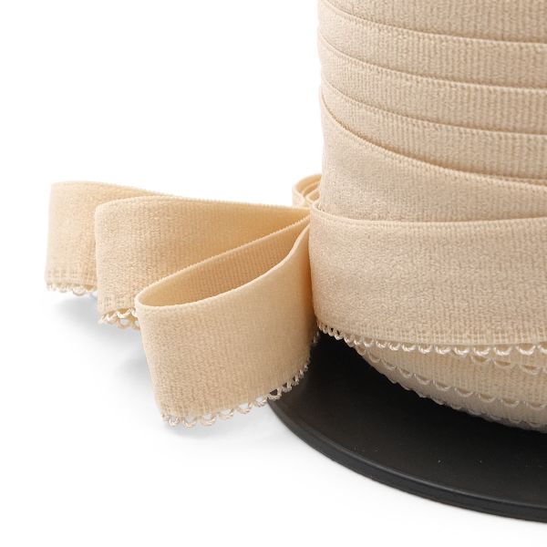 Резинка бельевая (отделочная) становая 20.0 мм / 50 метров, бежевый, (ML129020)