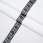 Кружево капроновое 22 мм / 13.71м 0574-1003, цв.черный