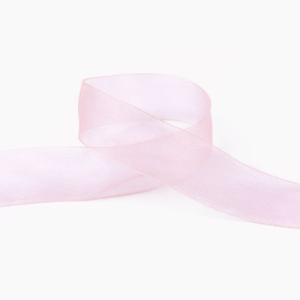 Лента капроновая (органза) 25.0 мм / 22.8±1 метра, 050 бл.розовый, Blitz OR-25