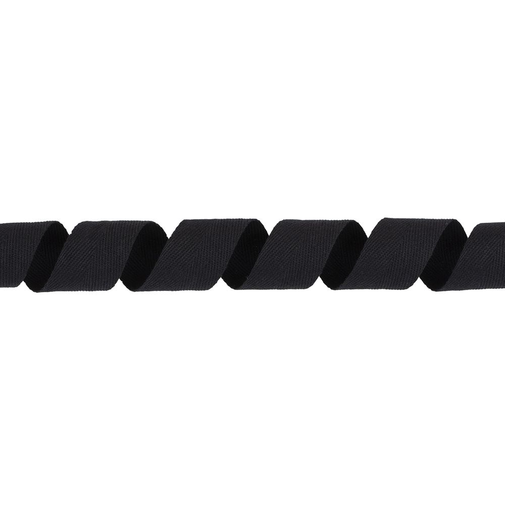 Тесьма (лента) киперная (100% х/б) 30 мм / 50 метров, черный/black, Gamma TCT-30