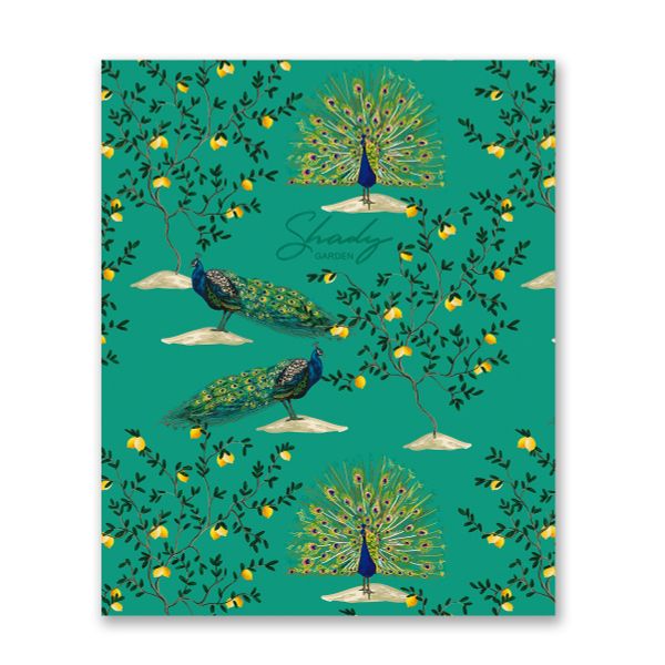 Бизнес-блокнот, матовая ламинация, A5+ 80 л. 18 шт, клетка, Павлины 000406, Светоч 80ББТ5_2_5_1