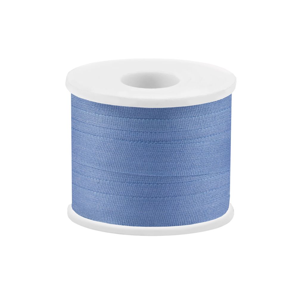 Лента (тесьма) шелковая 7.0 мм / 45.5±0.5 метров, №257 т. голубой, Gamma SR-7