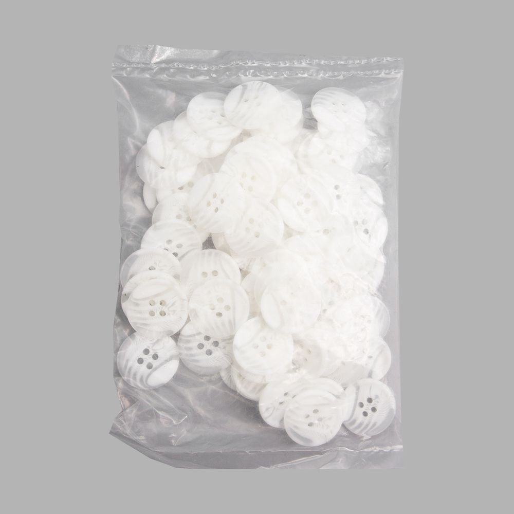 Пуговицы 4 прокола 32L (White (белый)) CB, 72 шт