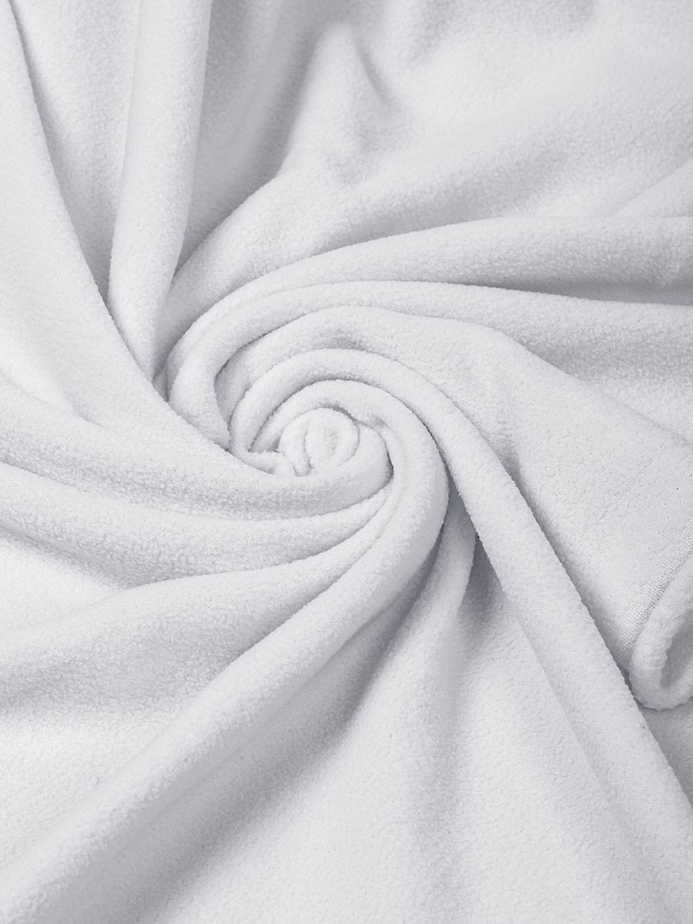 Флис 2-сторонний 190 г/м², 150 см / 2 метра, TBY-0059-101.2, цв.F101 белый