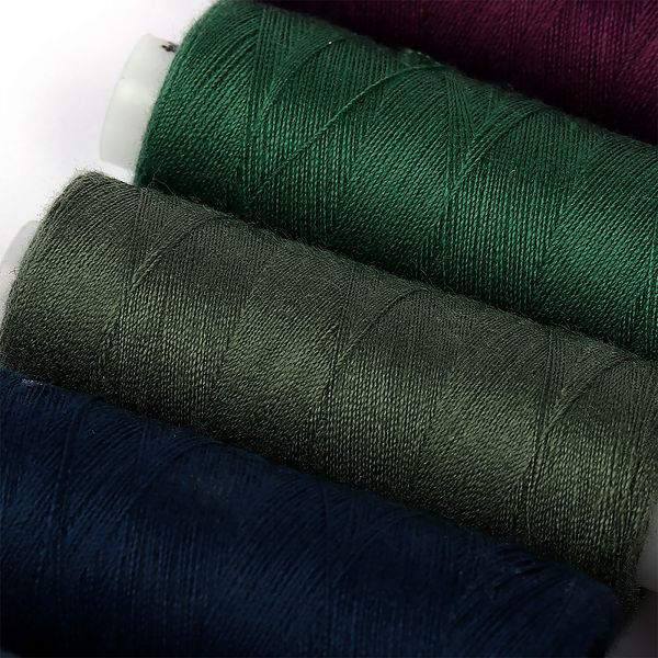 Швейные нитки (набор) 40/2, 10 кат. по 366 м, 100% п/э, MIX DS, ассорти (пыльные оттенки)