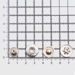 Кнопка Альфа (S-образная) ⌀15.0 мм, ≈50 шт, №54, Таблетка, МЕТАЛЛ, никель, NEW STAR