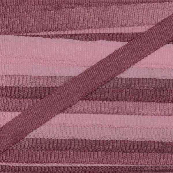 Лента (тесьма) шелковая 4.0 мм / 45.5±0.5 метров, M048 коричневый/т.коричневый, Gamma SRM-4