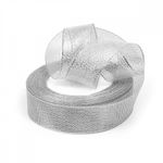 Лента металлизированная 25.0 мм / 22.85±1 метра, цв. серебро, Magic4Hobby, упак. 4 шт