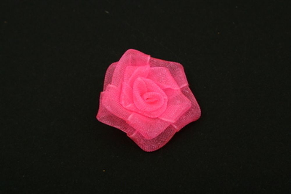 Цветочки пришивные 3х3 см, 6 шт, №029 яр.розовый, Blitz 73