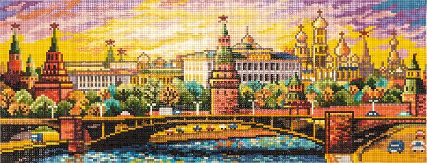 Алмазная (кристальная) мозаика Фрея, Москва, 53х20 см