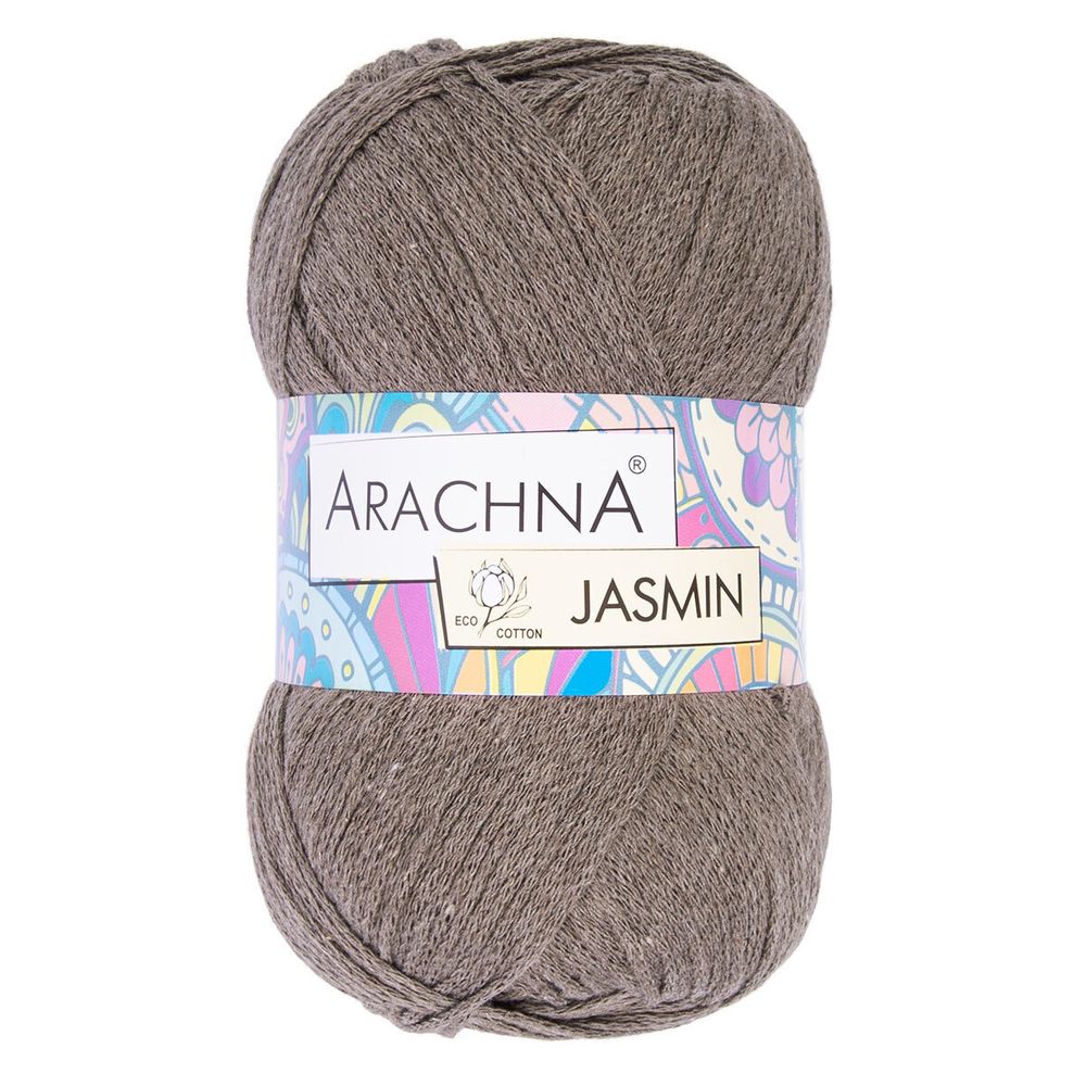 Пряжа Arachna Jasmin / уп.5 мот. по 100г, 250м, 117 св.коричневый