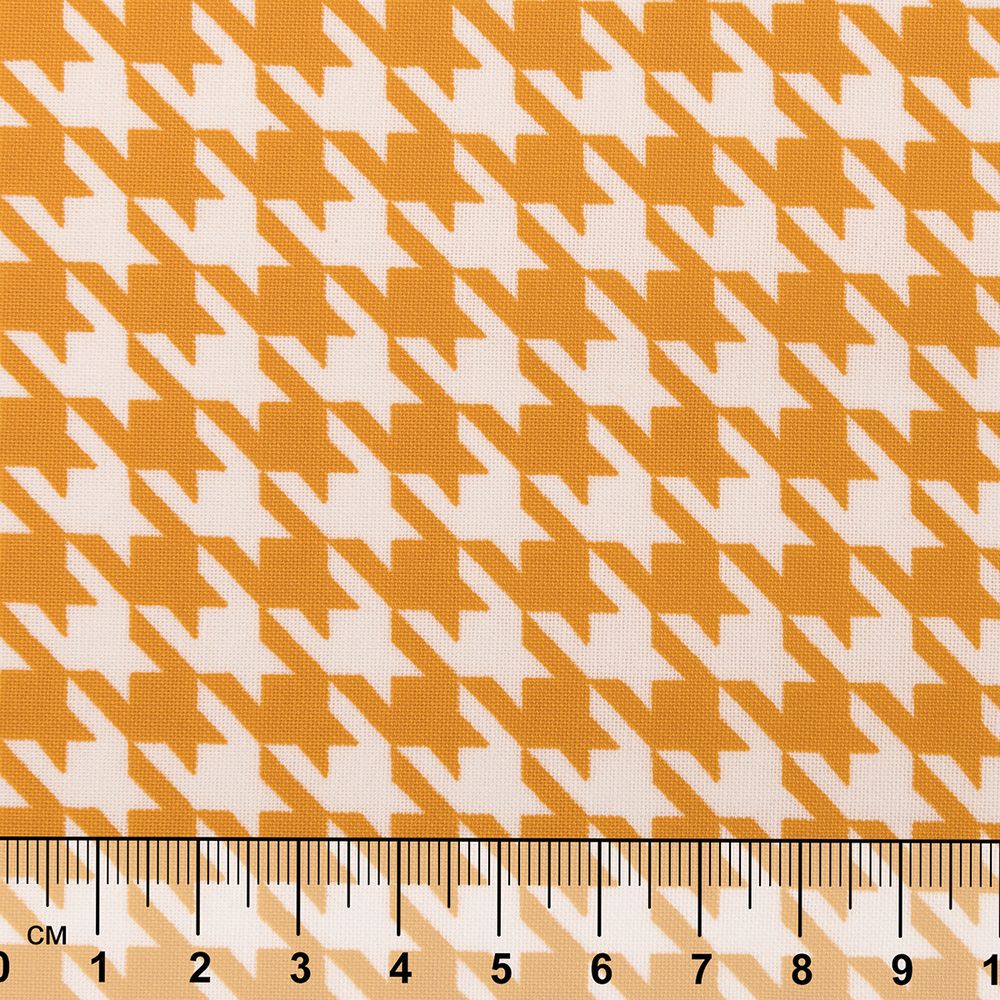 Ткань для пэчворка PEPPY БАБУШКИН СУНДУЧОК ФАСОВКА 100х112 см, 140±5 100% хлопок, БС-13 гусиная лапка ярко-желтый, Peppy БАБУШКИН СУНДУЧОК