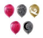 Набор воздушных шаров с рисунком 30 см, 5 шт, 05_любовный женский, Boomzee BXV-30