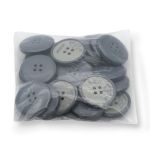 Пуговицы 4 прокола 40L (25мм), (Gray1 (серый1)), 24 шт