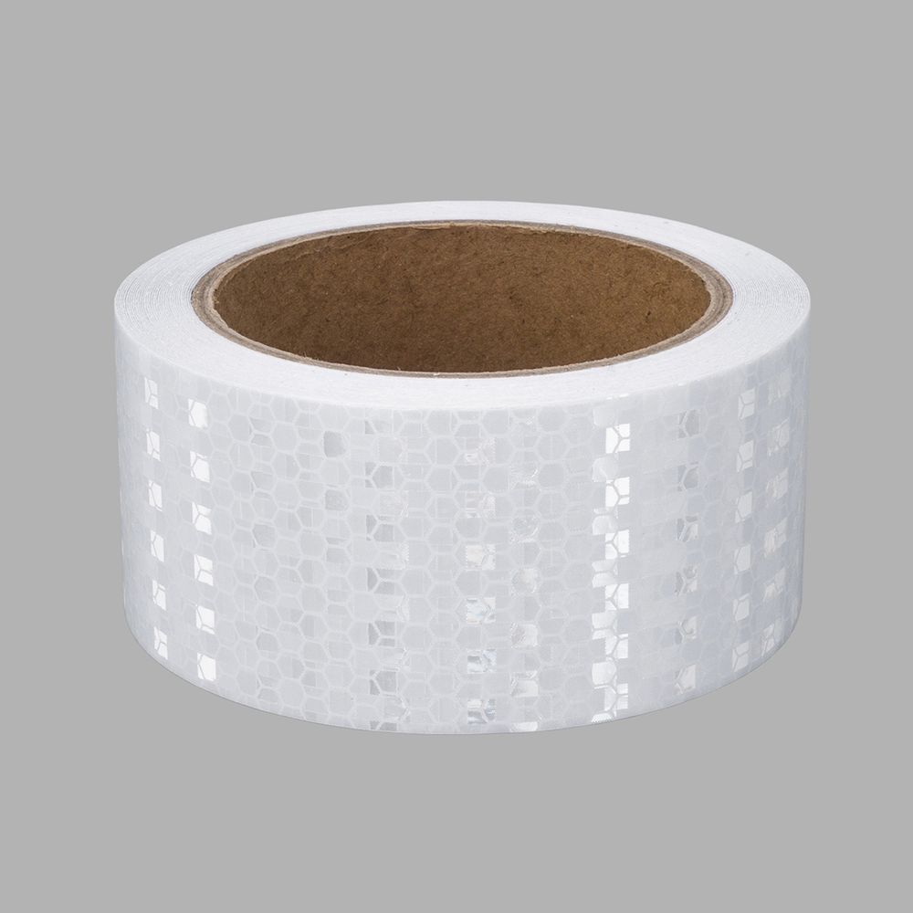 Лента светоотражающая самоклеящаяся 50.0 мм / 10 метров, белый металлик, 6830-0034