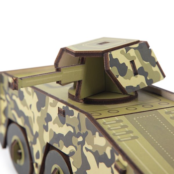 Пазл 3D, серия Военная техника 28 элемент, Бронетранспортер, Rezark ST0395