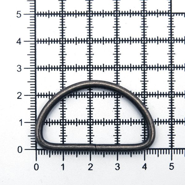 Полукольцо сварное металл внутр. 38 мм (внешн. 44х26 мм, ⌀3 мм), 100 шт, оксид, 816B-116
