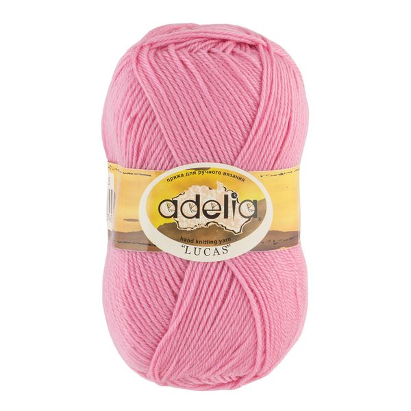 Пряжа Adelia Lucas / уп.5 мот. по 100г, 218м, 25 св.розовый