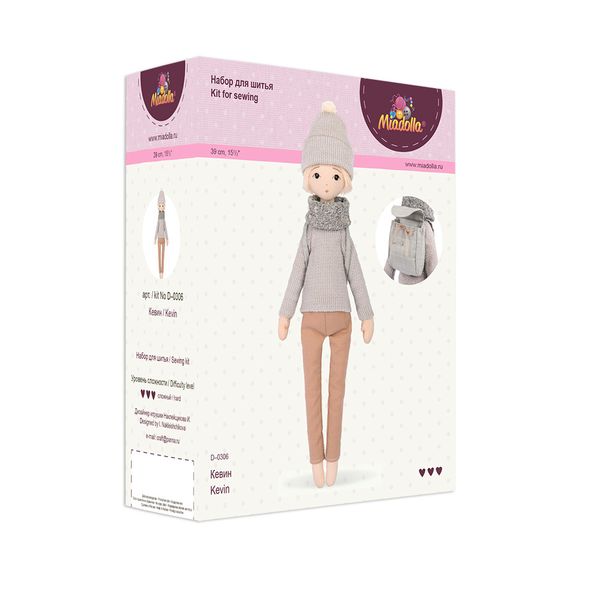 Набор для шитья игрушки Кевин 39 см, Miadolla D-0306