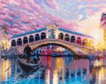 Алмазная (кристальная) мозаика Фрея, Романтичная Венеция 50х40 см