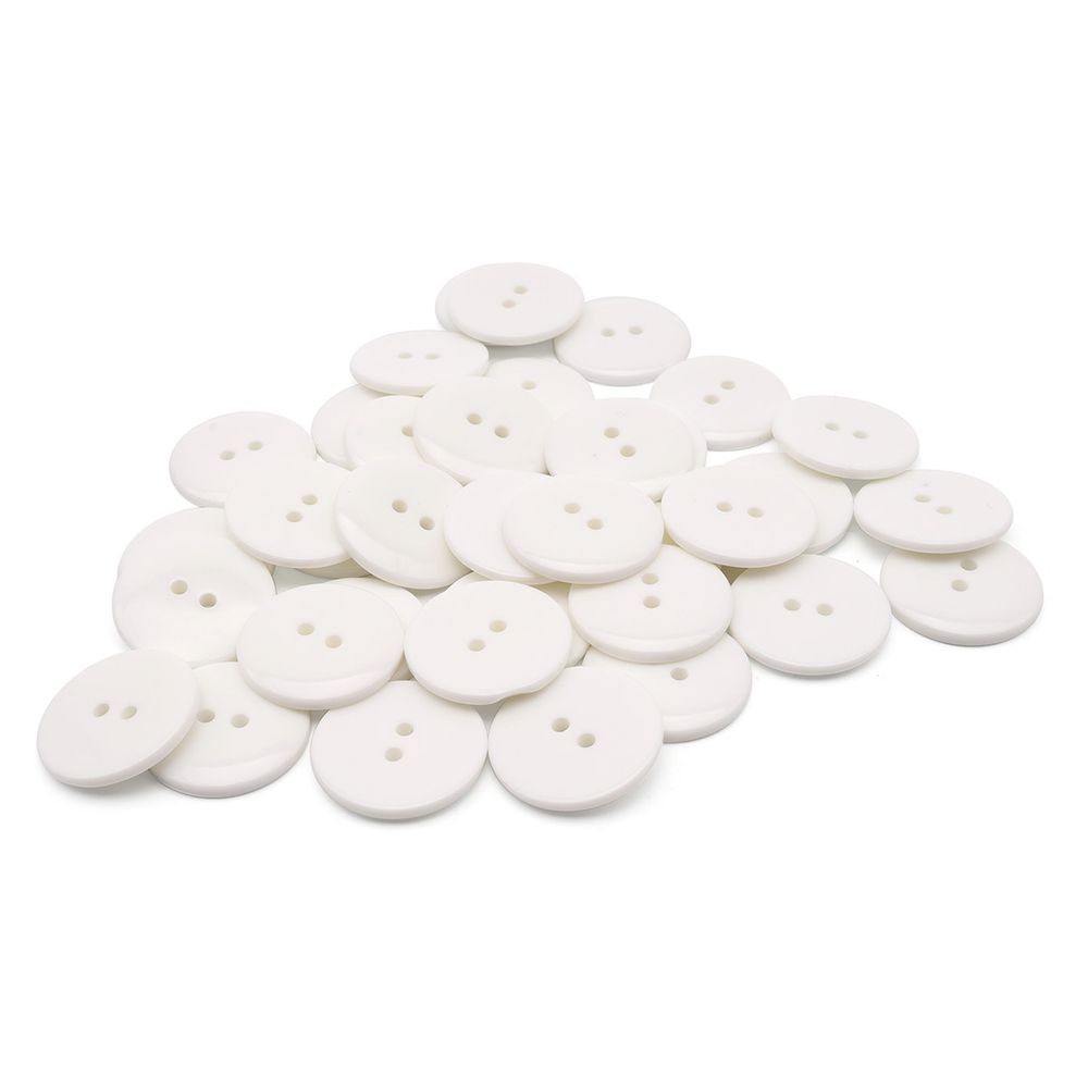 Пуговицы 2 прокола 36L, 23мм, (s.white (белый глянец)), CB-K-15, 36 шт