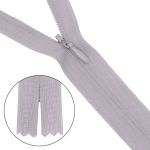Молния потайная (скрытая) Т3 (3 мм) 1 зам., н/раз., 50 см, серый, 10 шт