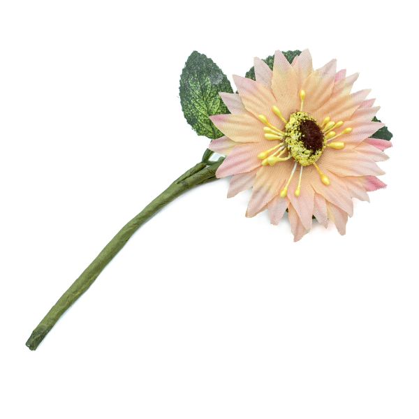 Цветы искусственные декоративные D5.5x2.5xH15см, 1шт, Астра, F176 розовый