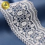 Кружево гипюр (плетёное) 80 мм, матовая нить TBY.0618, цв.белый уп.13.71м, Kruzhevo