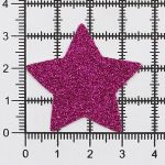 Набор декоративных элементов из ткани Звездочки 35х0,5мм 8 шт (малиновый), 28655
