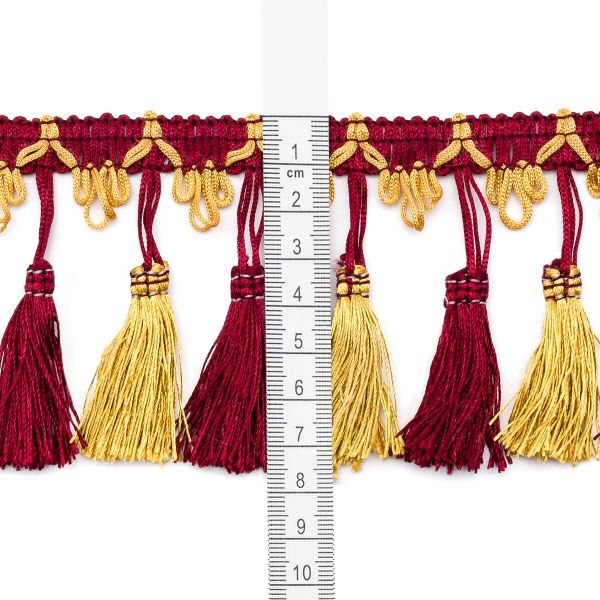 Бахрома отделочная 115.0 мм / 10 метров, с кистями, (274-112), 878