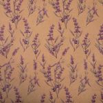 Бумага упаковочная крафт "Ветки лаванды" 50х70 см, 10 шт /TOS/