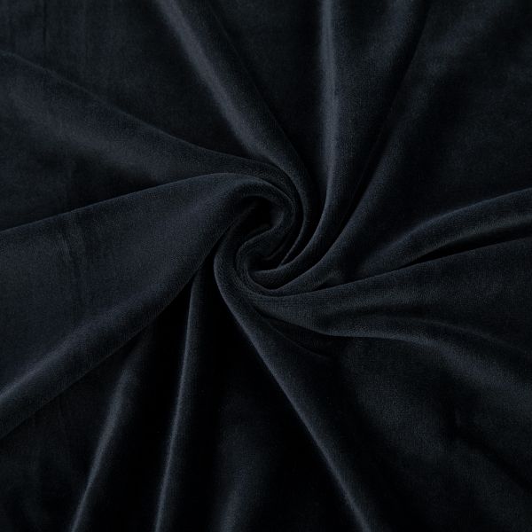 Микровелюр 312±5 г/м², 150х160±2 см, №004 чёрный, Gamma MCVN