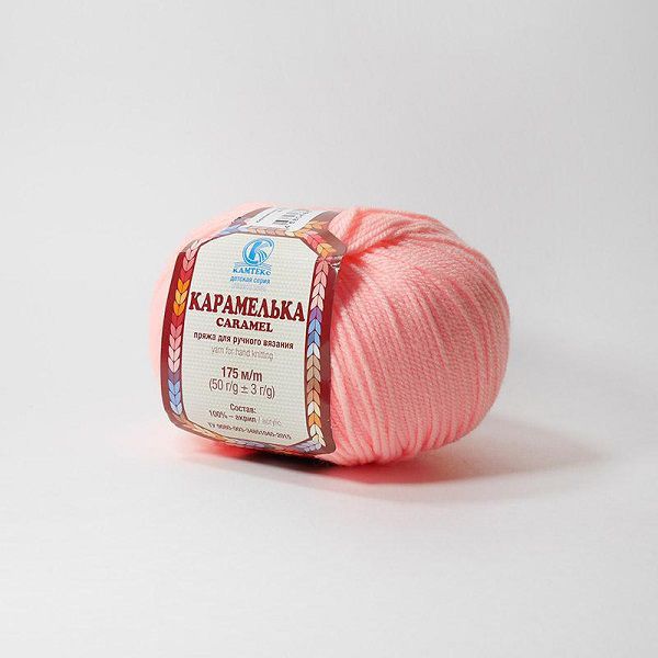 Пряжа Камтекс Карамелька / уп.10 мот. по 50 г, 175 м, цв.102 св.амалия