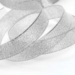 Лента металлизированная 15.0 мм / 22.85±1 метра, цв. серебро, Magic4Hobby, упак. 5 шт