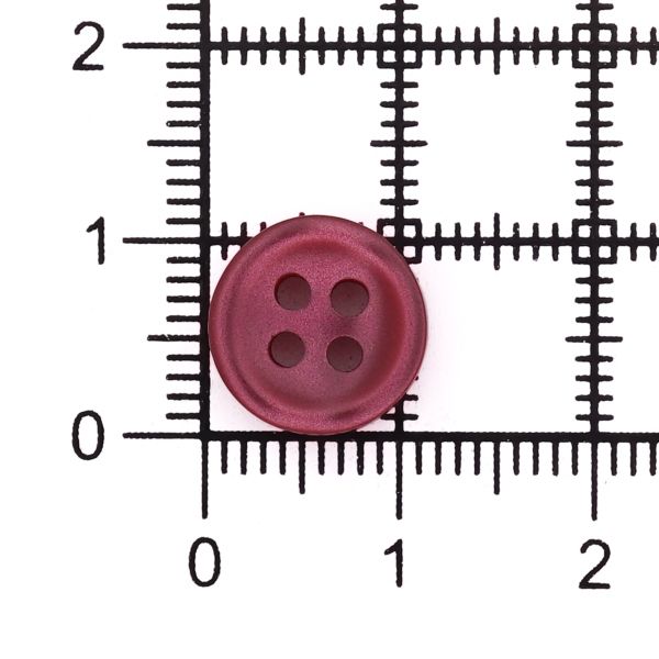 Пуговицы 4 прокола 18L=11 мм, col.04 бордовый, 72 шт, CBM-127