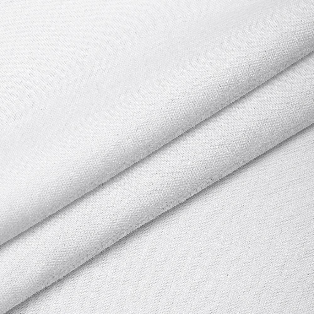 Футер 2-нитка петля поликоттон стрейч 220 г/м², 160 см / 3 метра, ФУТ2Х.TBY.ХЛ-ПЭ.БЕЛ.3, цв.белый