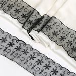 Кружево капроновое 65 мм / 13.7 м, 30011 цв.039 черный, Kruzhevo