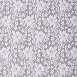 Ткань кружевная (гипюр стрейч) 90 г/м², 150 см / 1 метр, TBY.M0064 цв.белый