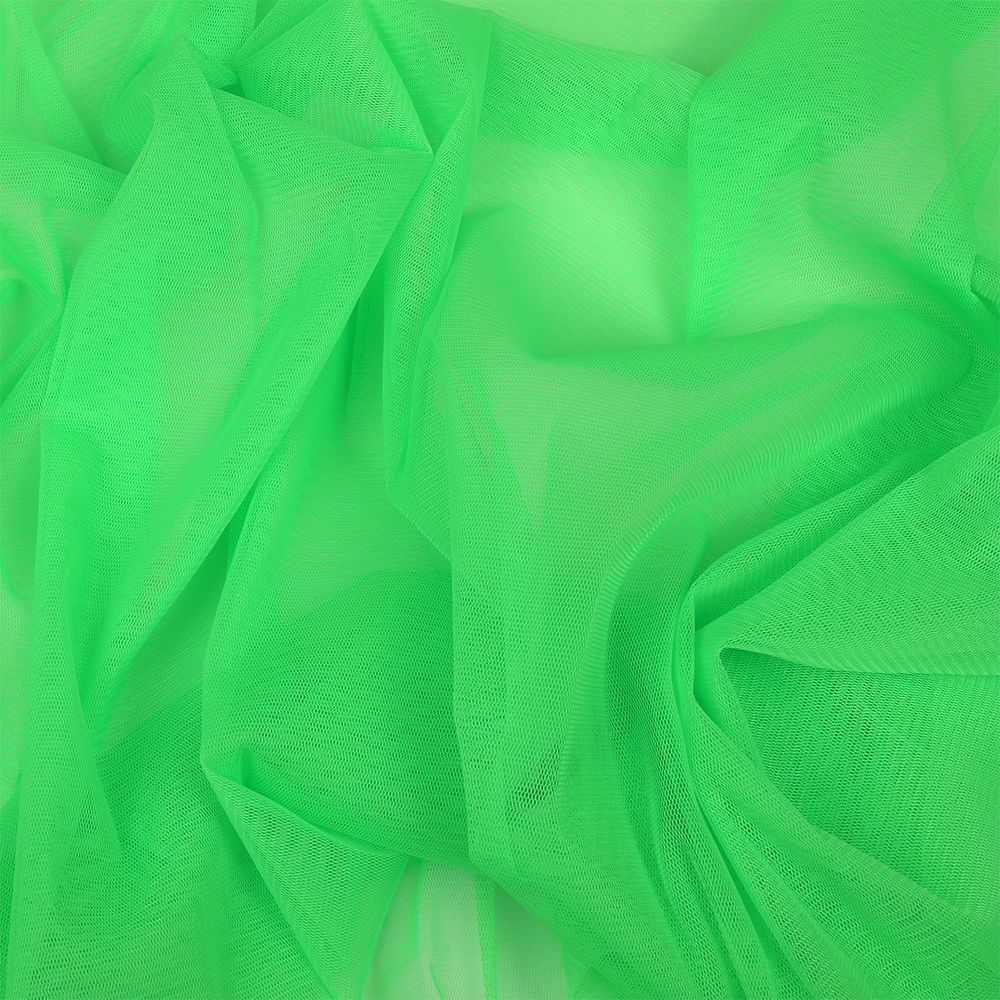 Сетка бельевая эластичная матовая 40 г/м², шир.150 см / 10 метров, 60 неон салат /TL.60.10/