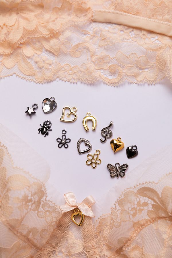 Подвеска для бижутерии 9х12 мм, 10 шт, №06 черн.никель (прозрачный), Blitz PPT033