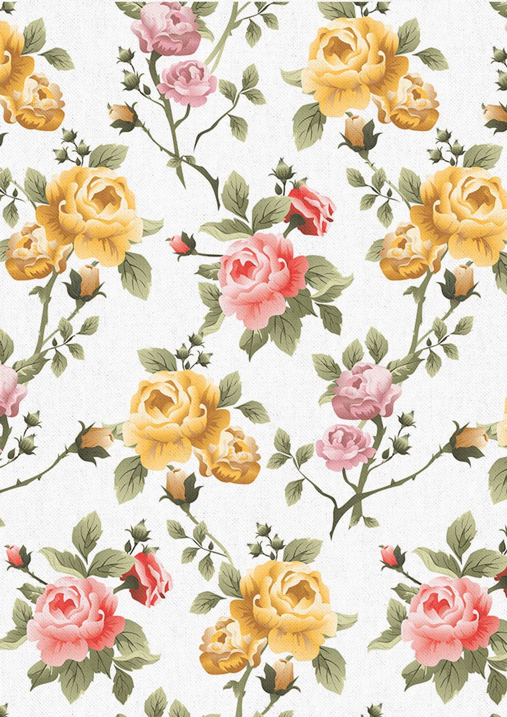 Ткань для пэчворка Peppy Версальские сады, отрез 50х55 см, 146 г/м², ВС-15 белый, Peppy