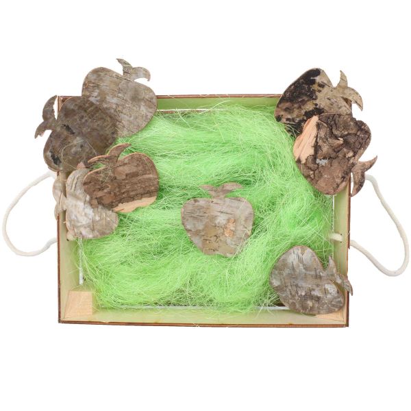 Деревянный ящик для оформления подарка с наполнением №2,20х25 см