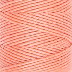 Нитки для кожи вощёные кручёные (полиэстер) 0.45 мм, 40 м, 014 коралловый, LC-005, Промысел