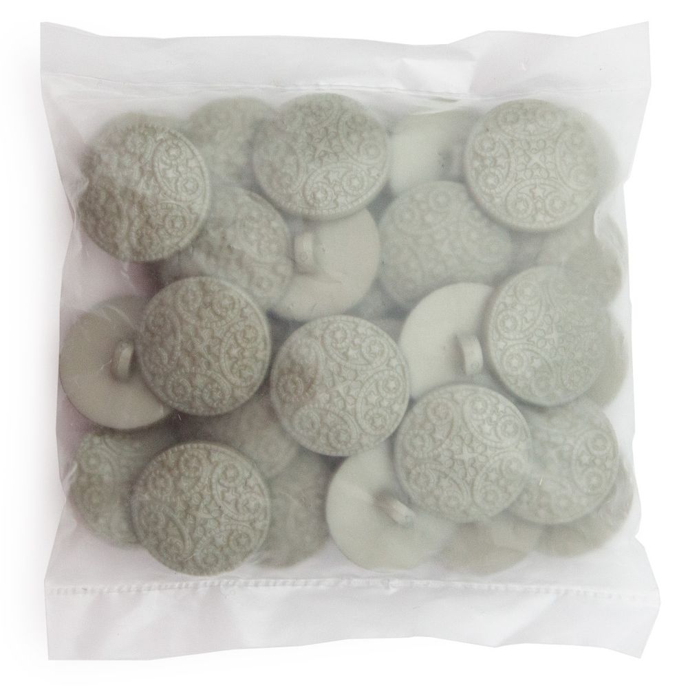 Пуговицы на ножке 22 мм (305 серый), 36 шт